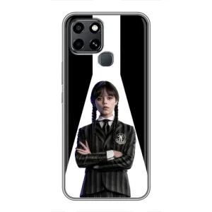 Чохли Венсдей на Infinix Smart 6 Уенсдей (AlphaPrint) (W-Wednesday)
