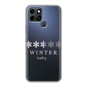 Зимні Чохли для Інфінікс Смарт 6 - прозорий фон (Winter loading)