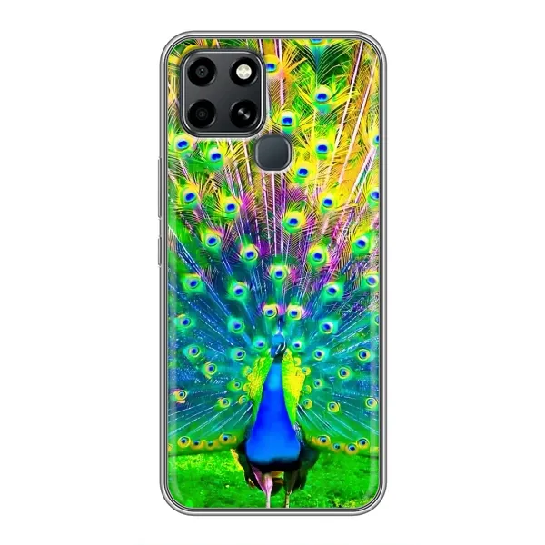 Чехол с принтом «Яркий Павлин» для Infinix Smart 6