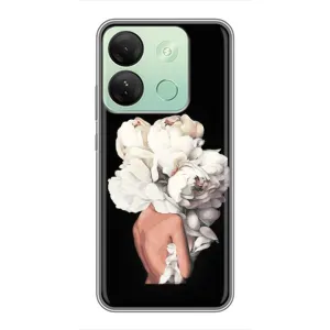Чехлы (ART) Цветы на Infinix Smart 7 HD (VPrint) (Білі квіти)