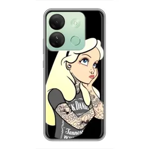 Чохол з друком для Infinix Smart 7 HD - (Мода) (AlphaPrint) (Дівчина в тату)