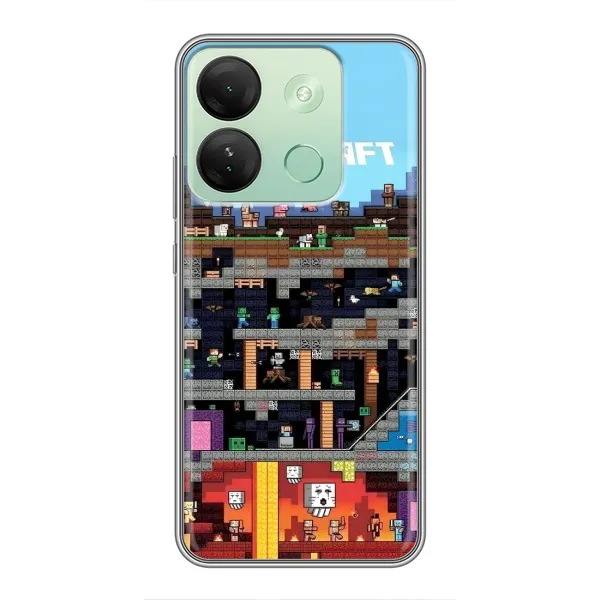 Чехол с принтом «фон Minecraft» для Infinix Smart 7 HD