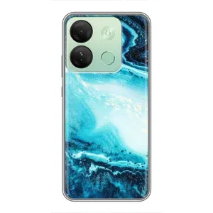 Мраморний чехол на Infinix Smart 7 HD (VPrint) (Блакитний мрамор)