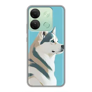 Чохол з Хаскі Infinix Smart 7 HD - (AlphaPrint) (Хаскі арт)