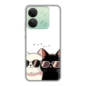 Чохол з малюнком кіт на Infinix Smart 7 HD (Коти в окулярах)