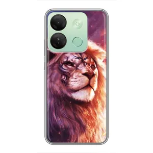 Чохол з картинкою ЛЕВ для Infinix Smart 7 HD (VPrint) (Красочний Лев)