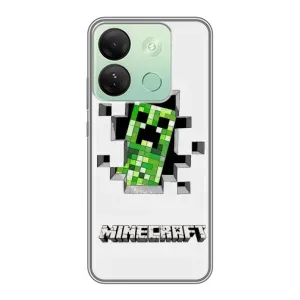 Чохол Майнкрафт на Infinix Smart 7 HD (AlphaPrint) Minecraft (кріпер Майнкрафт)