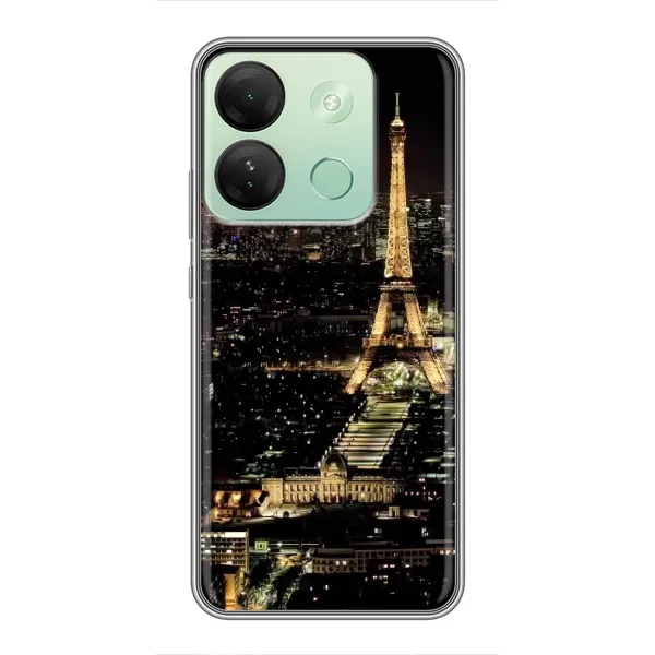 Чехол с принтом «Ночной Париж» для Infinix Smart 7 HD