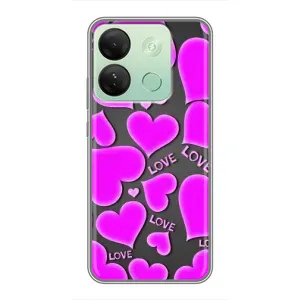Чехлы для любимой на Інфінікс Смарт 7 HD (VPrint) (Pink hearts)