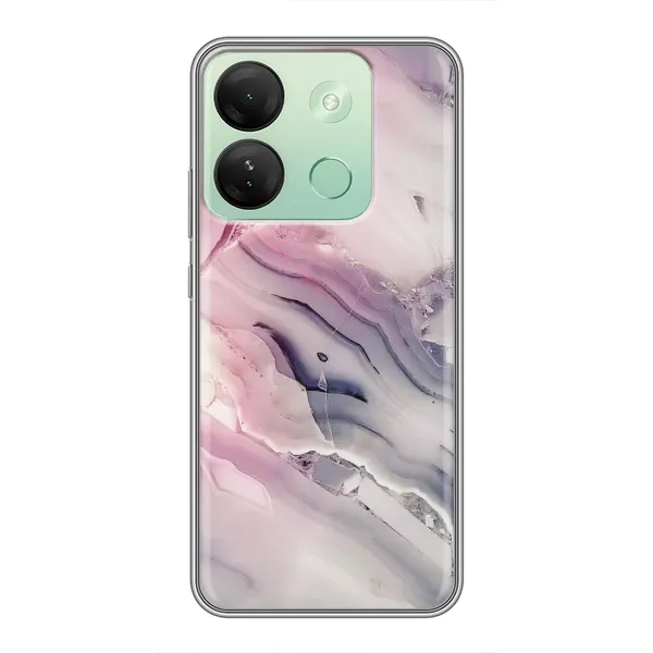 Чехол с принтом «Пурпурный Мрамор» для Infinix Smart 7 HD