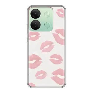 Чохол з розовим принтом для Infinix Smart 7 HD (Рожеві губи)