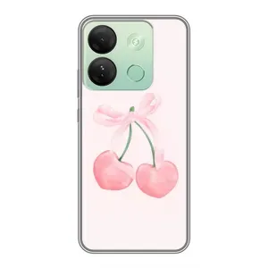 Чохол з розовим принтом для Infinix Smart 7 HD (Рожеві вишні)