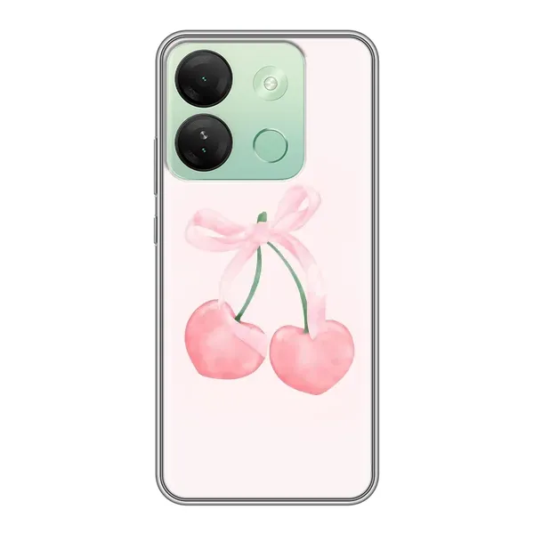 Чехол с принтом «Розовые вишни» для Infinix Smart 7 HD