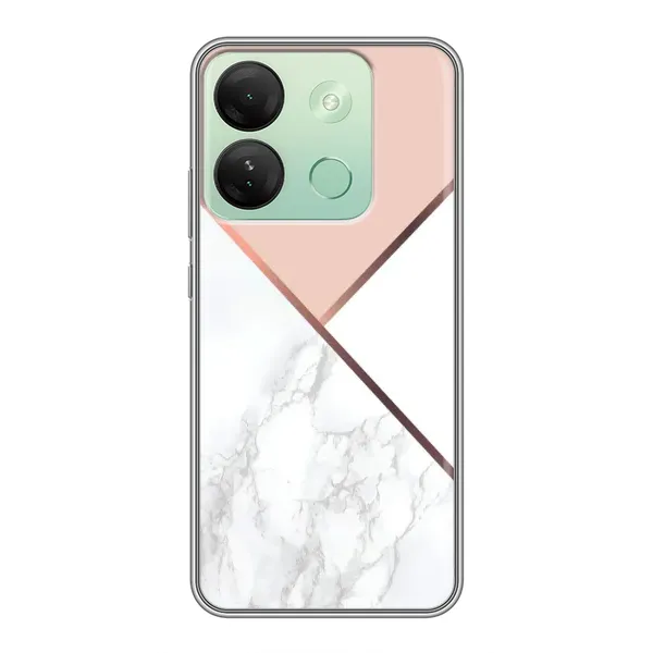 Чехол с принтом «Тройной мрамор» для Infinix Smart 7 HD