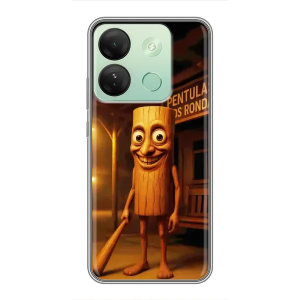 Чехол с принтом «Тунг тунг сахур» для Infinix Smart 7 HD Чехол с принтом «Тунг тунг сахур» для Infinix Smart 7 HD