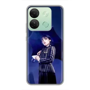 Чохли Венсдей на Infinix Smart 7 HD Уенсдей (AlphaPrint) (Венздей з парасолькою)