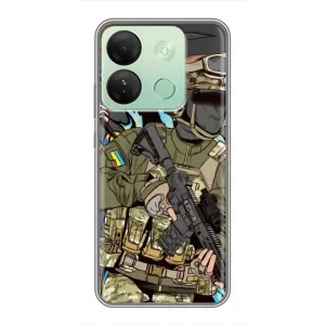 Чехлы с картинкой ЗСУ для Infinix Smart 7 HD (AlphaPrint) (Воїн ЗСУ)