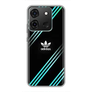 Чехлы Адидас для Infinix Smart 7 (AlphaPrint) (Адидас с полосами)