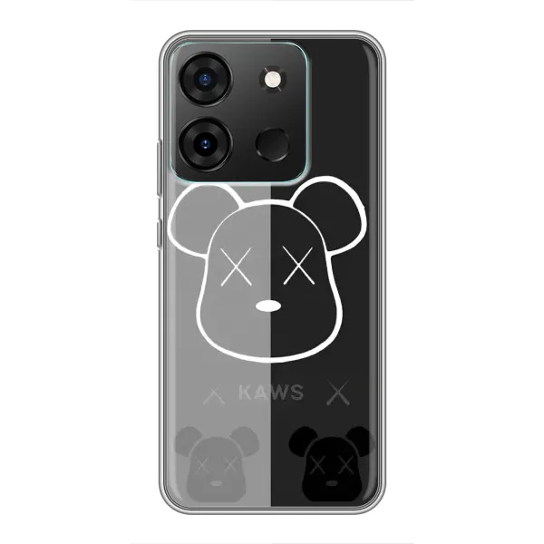 Чехол с принтом «БеарБрик глаза» для Infinix Smart 7