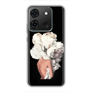 Чехлы (ART) Цветы на Infinix Smart 7 (VPrint) (Білі квіти)