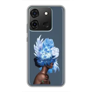 Чехлы (ART) Цветы на Infinix Smart 7 (VPrint) (Квіти на голові)