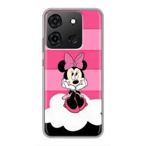 Эксклюзивный чехол для Infinix Smart 7 (AlphaPrint - Мультяшные) (Девочка Maus)