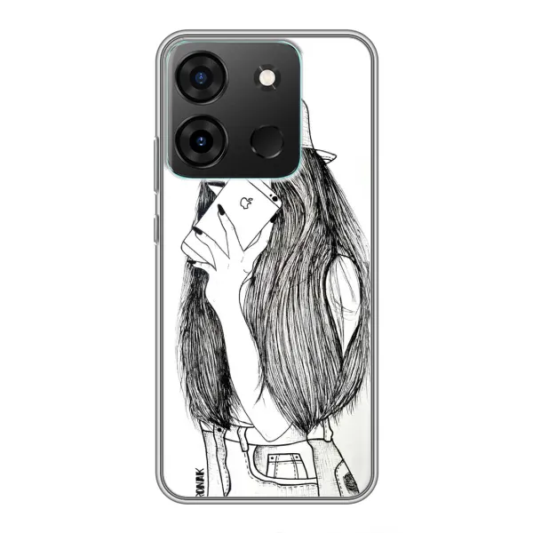 Чехол с принтом «Фото девочки» для Infinix Smart 7 Чехол с принтом «Фото девочки» для Infinix Smart 7