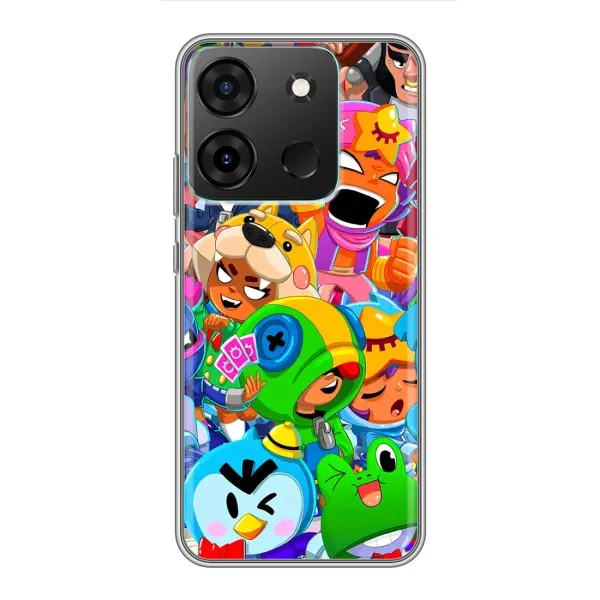 Чехол с принтом «Герои Бравл Старс» для Infinix Smart 7