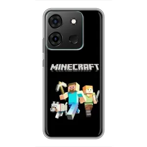 Чохол Майнкрафт на Infinix Smart 7 (AlphaPrint) Minecraft (герої Minecraft)