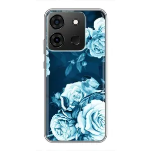 Чехлы (ART) Цветы на Infinix Smart 7 (VPrint) (Блактині бутони)