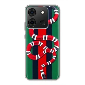 Чохли GUCCI для Інфінікс Смарт 7 (AlphaPrint) (Gucci змія)