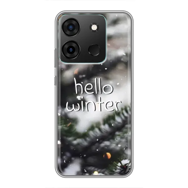 Чохол з принтом «Hello winter» для Infinix Smart 7