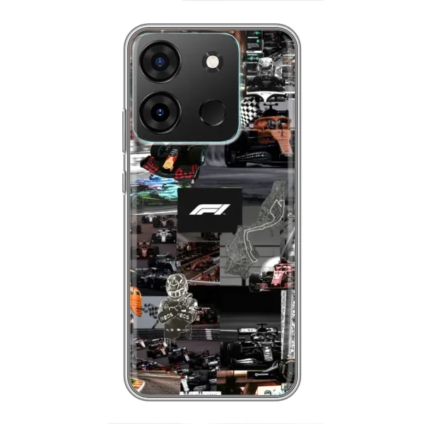Чехол с принтом «Гоночный коллаж Ф1» для Infinix Smart 7 Чехол с принтом «Гоночный коллаж Ф1» для Infinix Smart 7