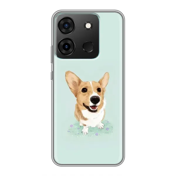 Чехол с принтом «Корги» для Infinix Smart 7