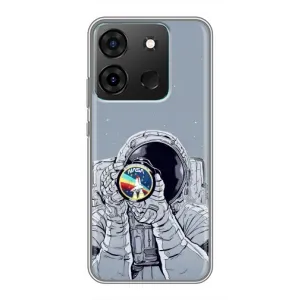 Чохол NASA для Infinix Smart 7 (AlphaPrint) (Космонавт фото)