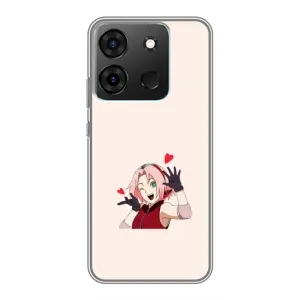 Чехлы Персонажи Аниме Наруто для Infinix Smart 7 (AlphaPrint) (Лайк Сакура)