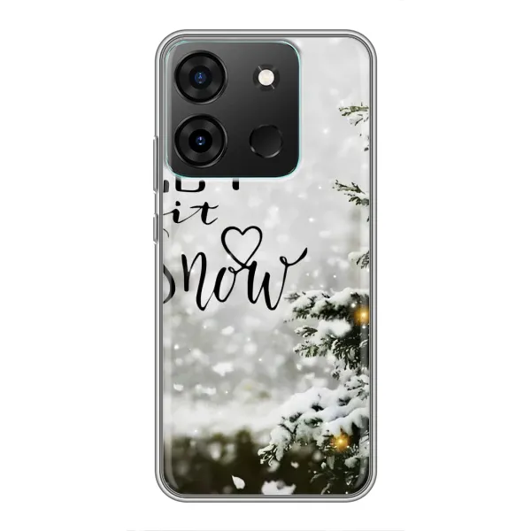 Чохол з принтом «Let it snow» для Infinix Smart 7