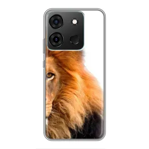 Чехлы с картинками животных Infinix Smart 7 (Лев грива)