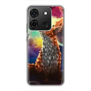 Чохли з картинкою Лисичка для Infinix Smart 7 (VPrint) (Лисичка в космосі)
