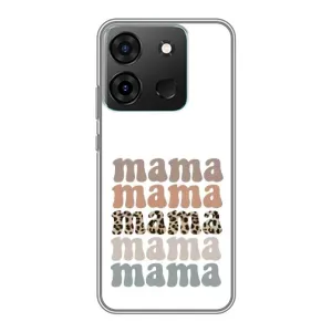Чехлы для мамы на Infinix Smart 7 (Текстовый коллаж мама)