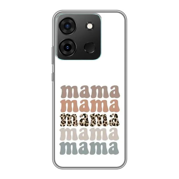 Чехол с принтом «Текстовый коллаж мама» для Infinix Smart 7 Чехол с принтом «Текстовый коллаж мама» для Infinix Smart 7