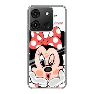 Эксклюзивный чехол для Infinix Smart 7 (AlphaPrint - Мультяшные) (Маус Минни)