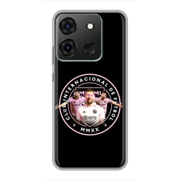 Чехол с принтом «Месси в лого» для Infinix Smart 7 Чехол с принтом «Месси в лого» для Infinix Smart 7