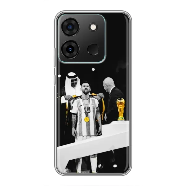 Чехол с принтом «Месси в накидке» для Infinix Smart 7 Чехол с принтом «Месси в накидке» для Infinix Smart 7