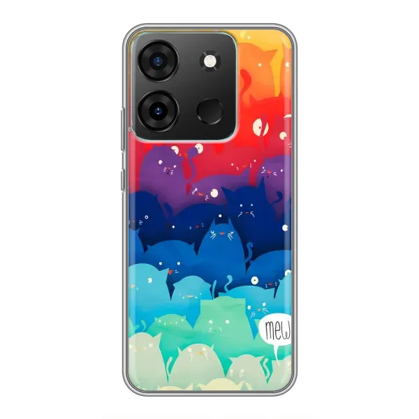 Чехол с принтом «Mew» для Infinix Smart 7