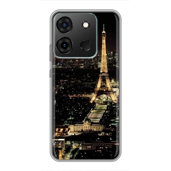 Чехол с принтом «Ночной Париж» для Infinix Smart 7