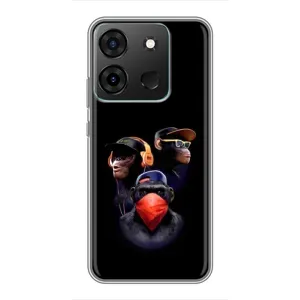 Чехол с Обезьянами Infinix Smart 7 - (AlphaPrint) (Три обезьяны)