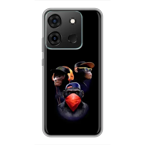 Чохол з принтом «Три мавпи» для Infinix Smart 7