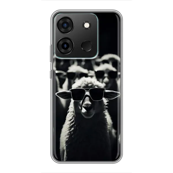 Чехол с принтом «Овечка в очках» для Infinix Smart 7