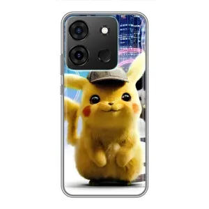 Чехол с Пикачу на Infinix Smart 7 (Пикачу в городе)